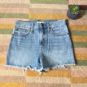NWT Madewell the perfect Jean high rise ram hem short size 27